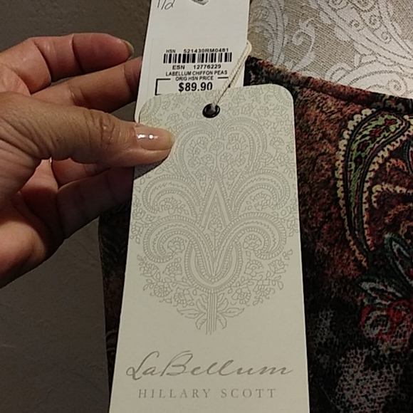 Hillary Scott LaBellum chiffon maxi dress, S - Picture 12 of 14